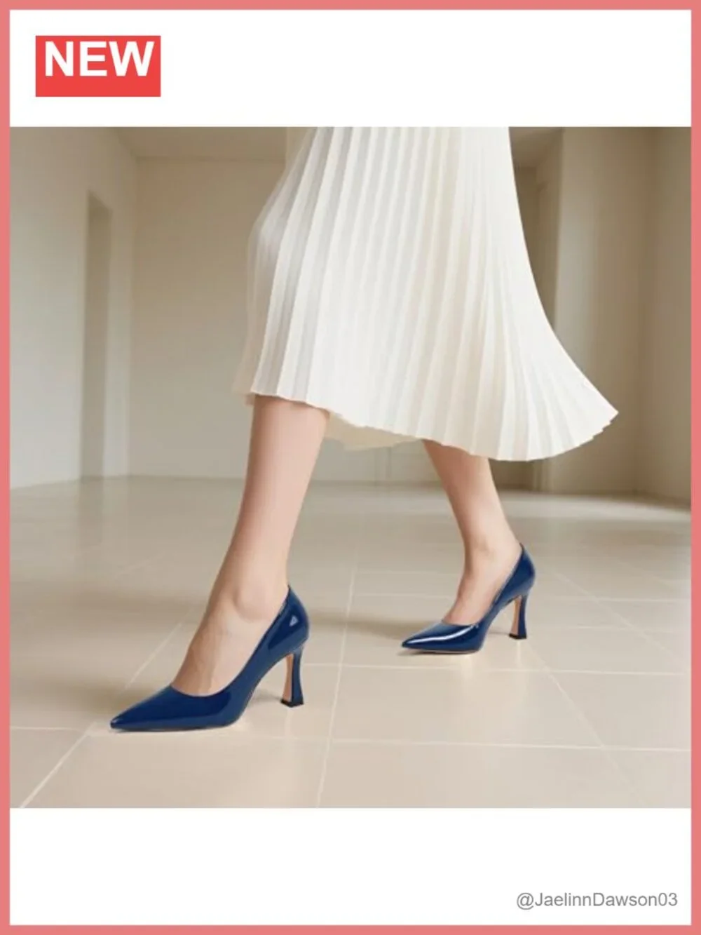 Women's Pointed Toe Patent Leather Stiletto Heels 3 Inch Slip On Pumps